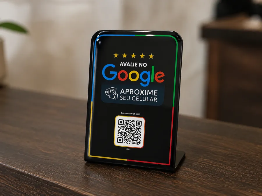 Placa Resinada QR + NFC